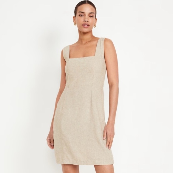 Old Navy Sleeveless Linen-Blend Mini Dress - Picture 1 of 7